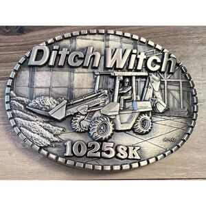 Ditch Witch 1025SK Belt Buckle Solid Brass Heavy Equipment Construction